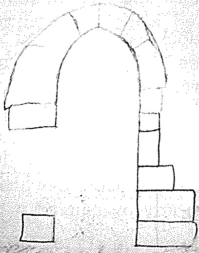 Doorway in west gable of St. Mary's Church, Inishcealtra.