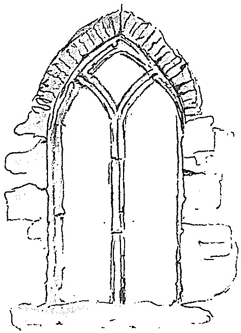 Example of form of east window of high medieval parish churches and abbeys.