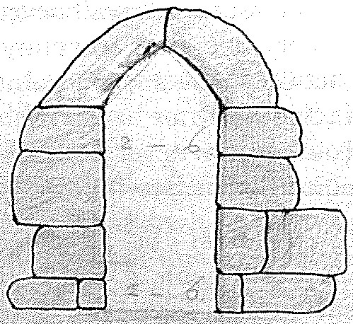 Example of doorway in high medieval parish churches.