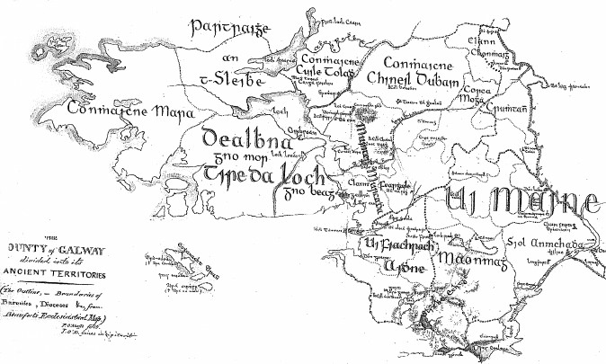 Map of Galway's ancient territories.