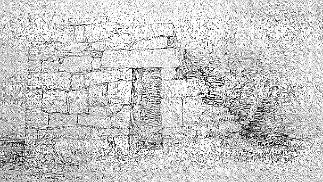 Inchagoill, 'Doorway of St Patrick's church, June 1839'.
